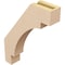 Ekena Millwork 3-inch W x 14-inch D x 18-inch H Merced Rough Cedar Woodgrain TimberThane Knee Brace, Primed BRCUR03X14X18MRCRCPR - alternate 3